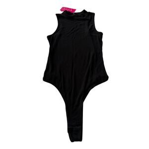 Commando Women's Black Luxury Rib Signature Bodysuit Size S